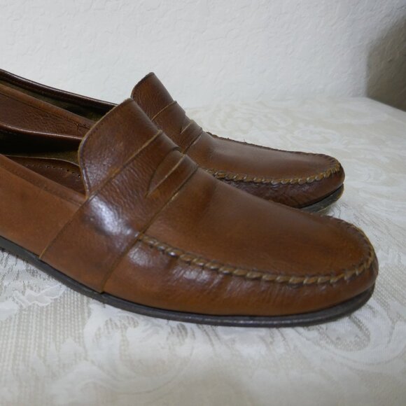 Cole Haan Country Crafted in Italy Brown Leather Penny Loafers 10 Med main image 8